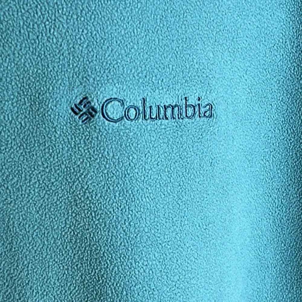 Columbia Men’s Size XL Blue Green 1/4 Zip Fleece Pullover Long Sleeve Shirt